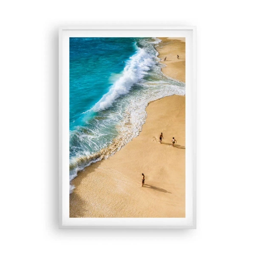 Plakat w białej ramie - A potem słońce, plaża… - 61x91 cm