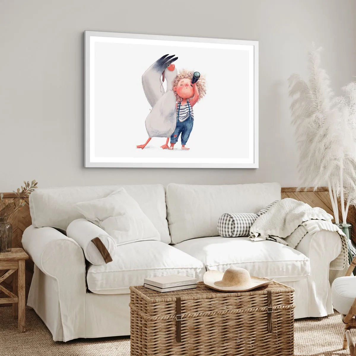 Plakat w białej ramie - Plan wielkiej podróży - 40x30 cm