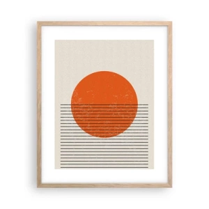 Plakat w ramie jasny dąb - Zawsze słońce - 40x50 cm