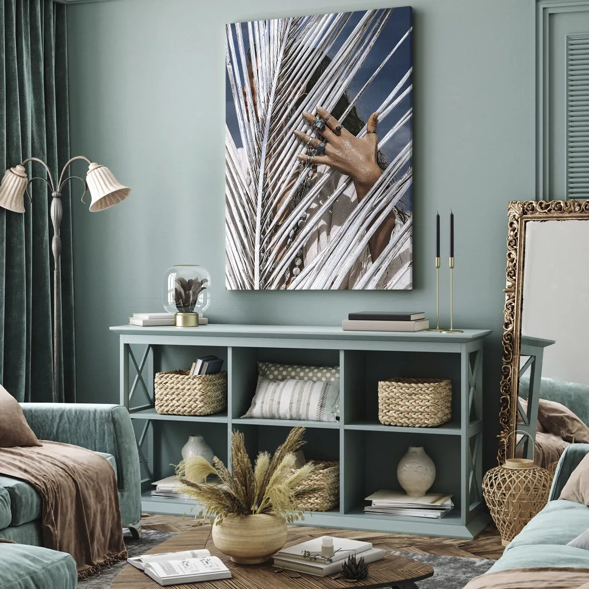 Obraz na płótnie - Dziewczyna szamana? - 45x80 cm