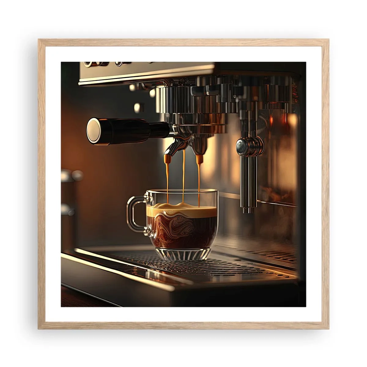 Plakat w ramie jasny dąb - Zmysłowa mikstura - 60x60 cm