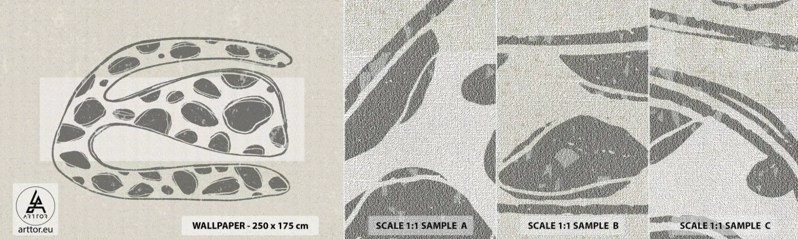 Fototapeta Próbka Premium Canvas - Przedziwne stworzenie - Boho, Minimalizm, Jasny - 100x30 cm