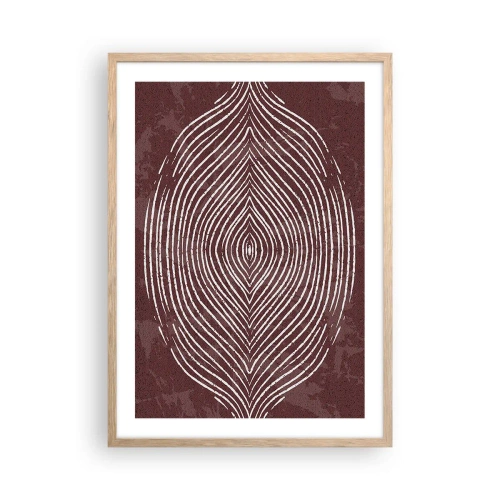 Plakat w ramie jasny dąb - Przestrzeń mówi - 50x70 cm