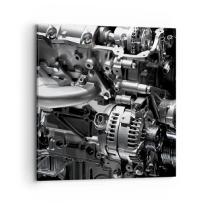 Obraz na płótnie - Stalowy, piękny, silny - 70x70 cm