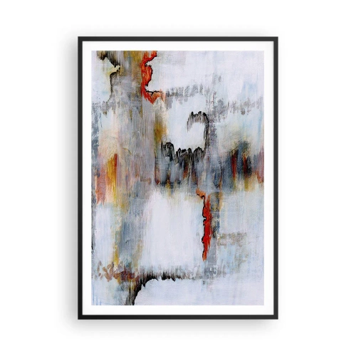 Plakat w czarnej ramie - Patykiem na wodzie - 70x100 cm