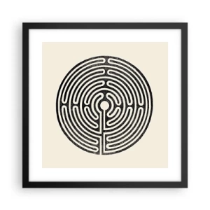Plakat w czarnej ramie - Tajemniczy porządek - 40x40 cm