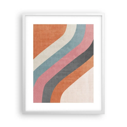 Plakat w białej ramie - Kompozycja diagonalna – ruch - 40x50 cm