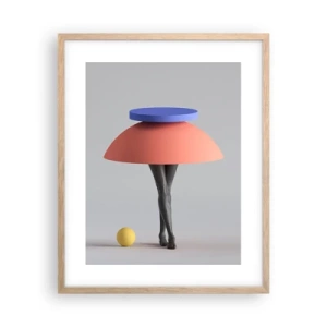 Plakat w ramie jasny dąb - Kompozycja surrealistyczna - 40x50 cm