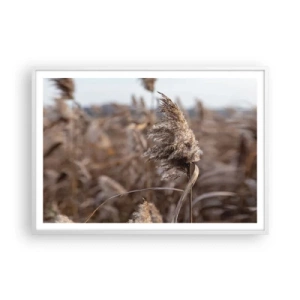 Plakat w białej ramie - Czas odlecieć z wiatrem - 100x70 cm