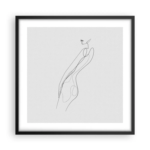 Plakat w czarnej ramie - Zaledwie obietnica - 50x50 cm