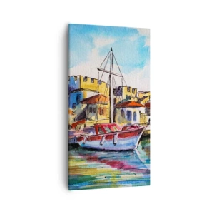Obraz na płótnie - Tęczowe popołudnie - 55x100 cm