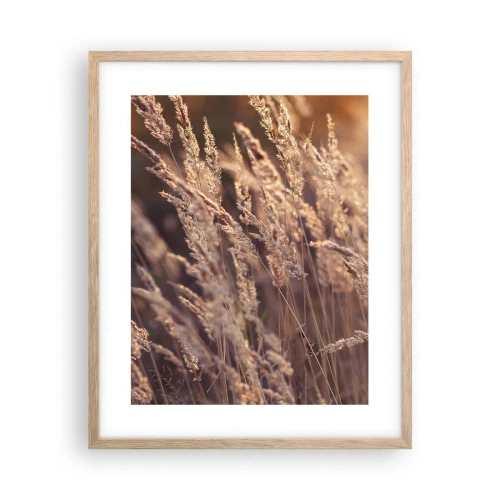 Plakat w ramie jasny dąb - Gotowe na powitanie jesieni - 40x50 cm