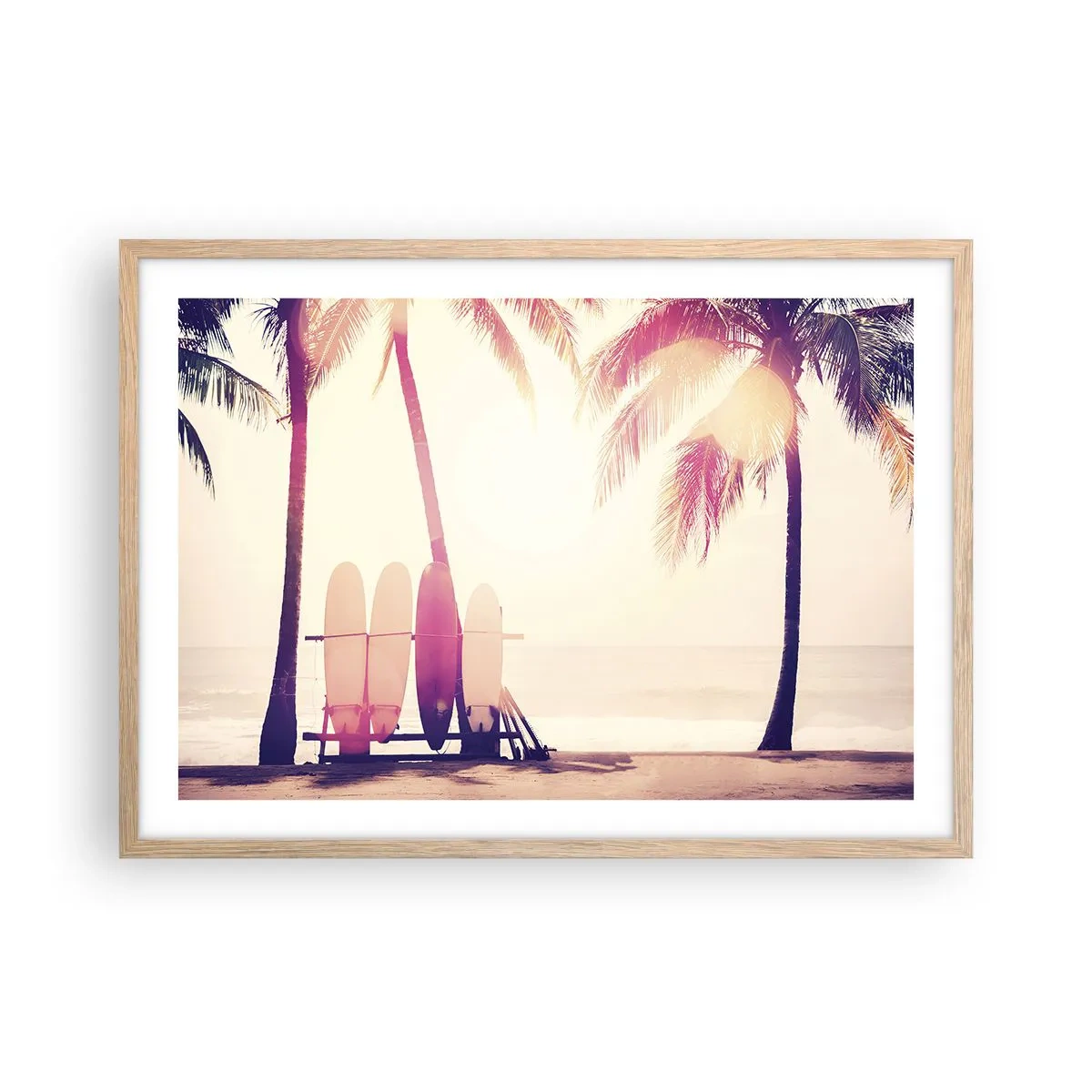 Plakat w ramie jasny dąb - To będzie wspaniały dzień - 70x50 cm