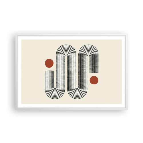 Plakat w białej ramie - Od początku do końca - 91x61 cm