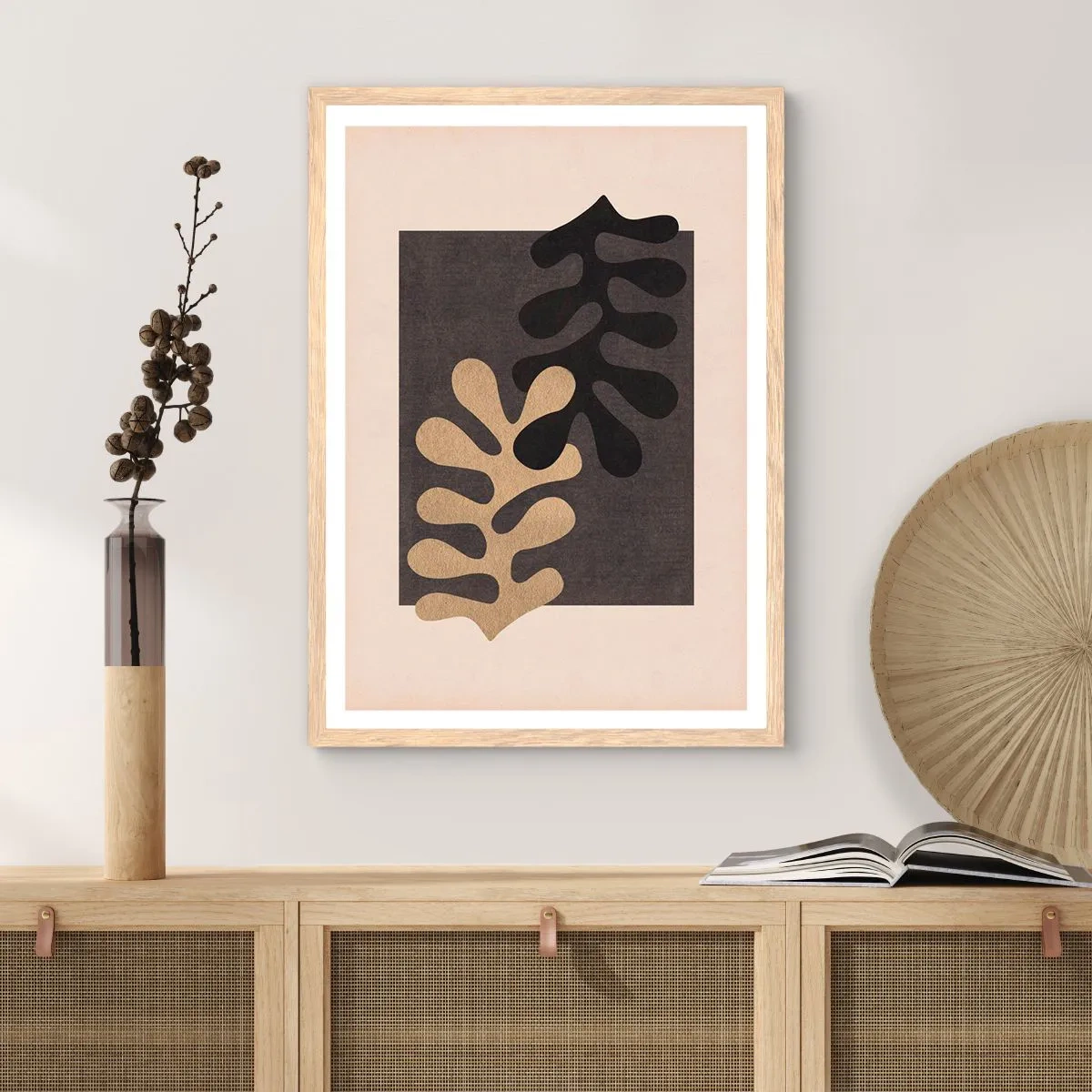 Plakat w ramie jasny dąb - Brak i dopełnienie - 61x91 cm