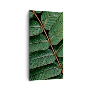 Obraz na płótnie - W zielonym rytmie - 65x120 cm