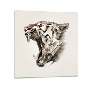 Obraz na szkle - Już wiesz, kto rządzi - 40x40 cm