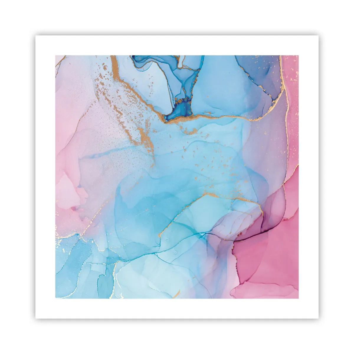 Plakat - Spotkanie i przenikanie - 50x50 cm
