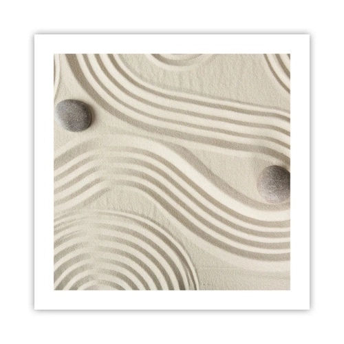 Plakat - Dotyk ciepła - 50x50 cm