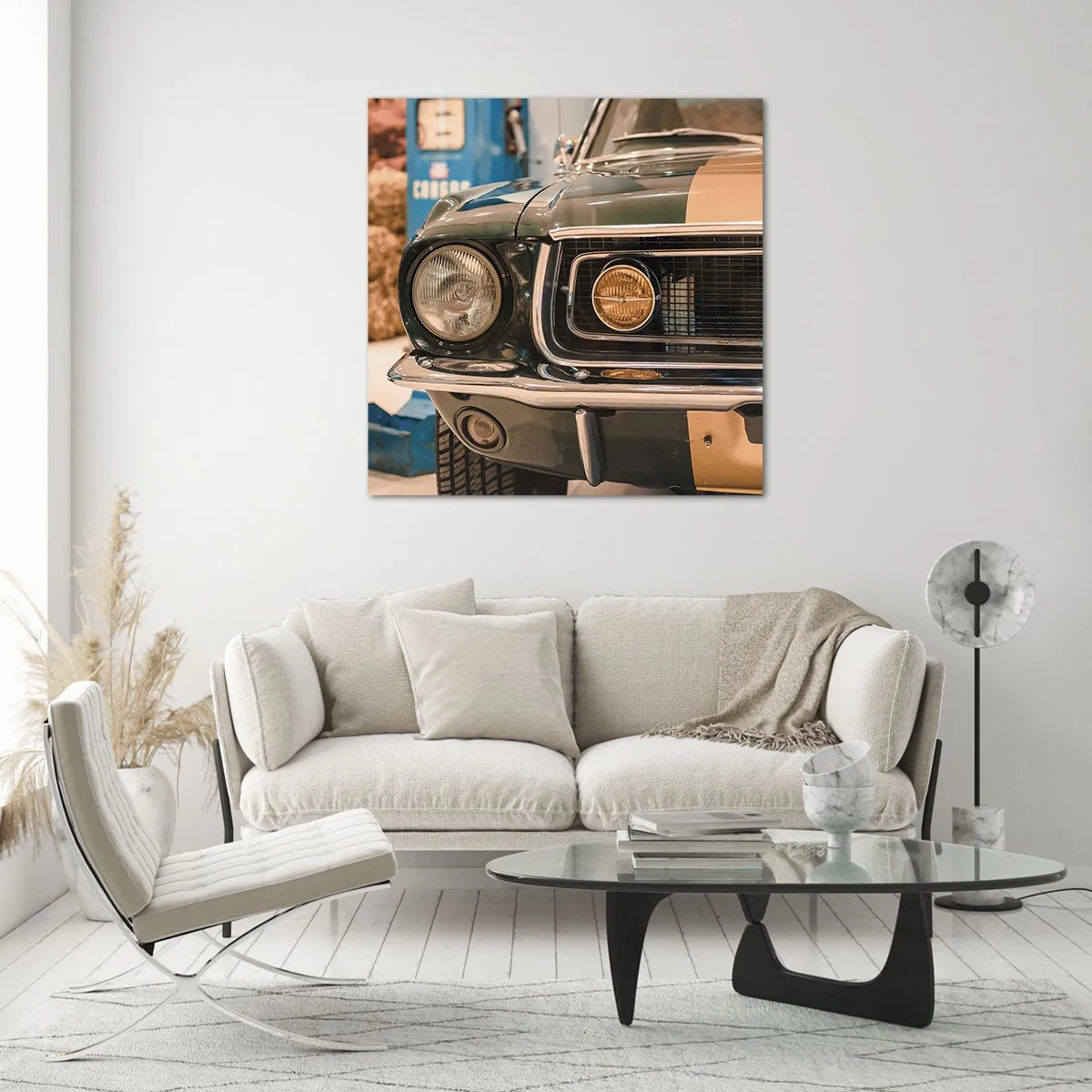 Obraz na szkle - Spotkanie z legendą - 40x40 cm