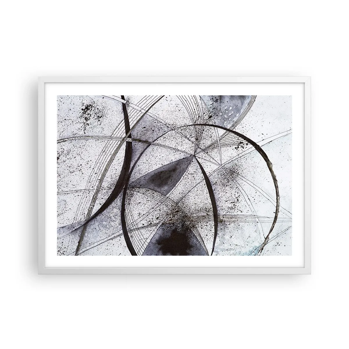 Plakat w białej ramie - Futurystyczna fantazja - 70x50 cm