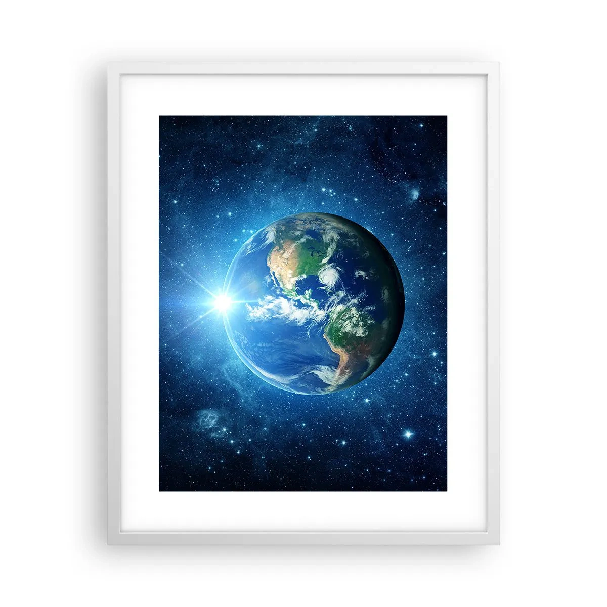 Plakat w białej ramie - Jesteśmy w niebie - 40x50 cm