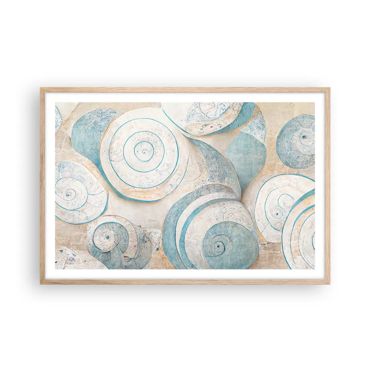 Plakat w ramie jasny dąb - Co kryje muszla? - 91x61 cm