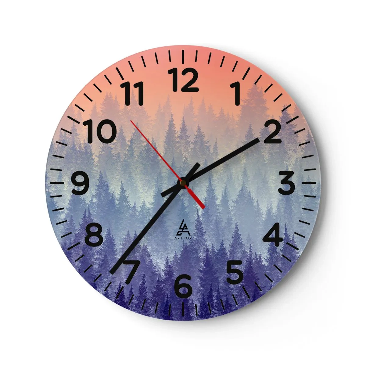 Zegar ścienny - Wysoko, wyżej, do nieba - 30x30 cm