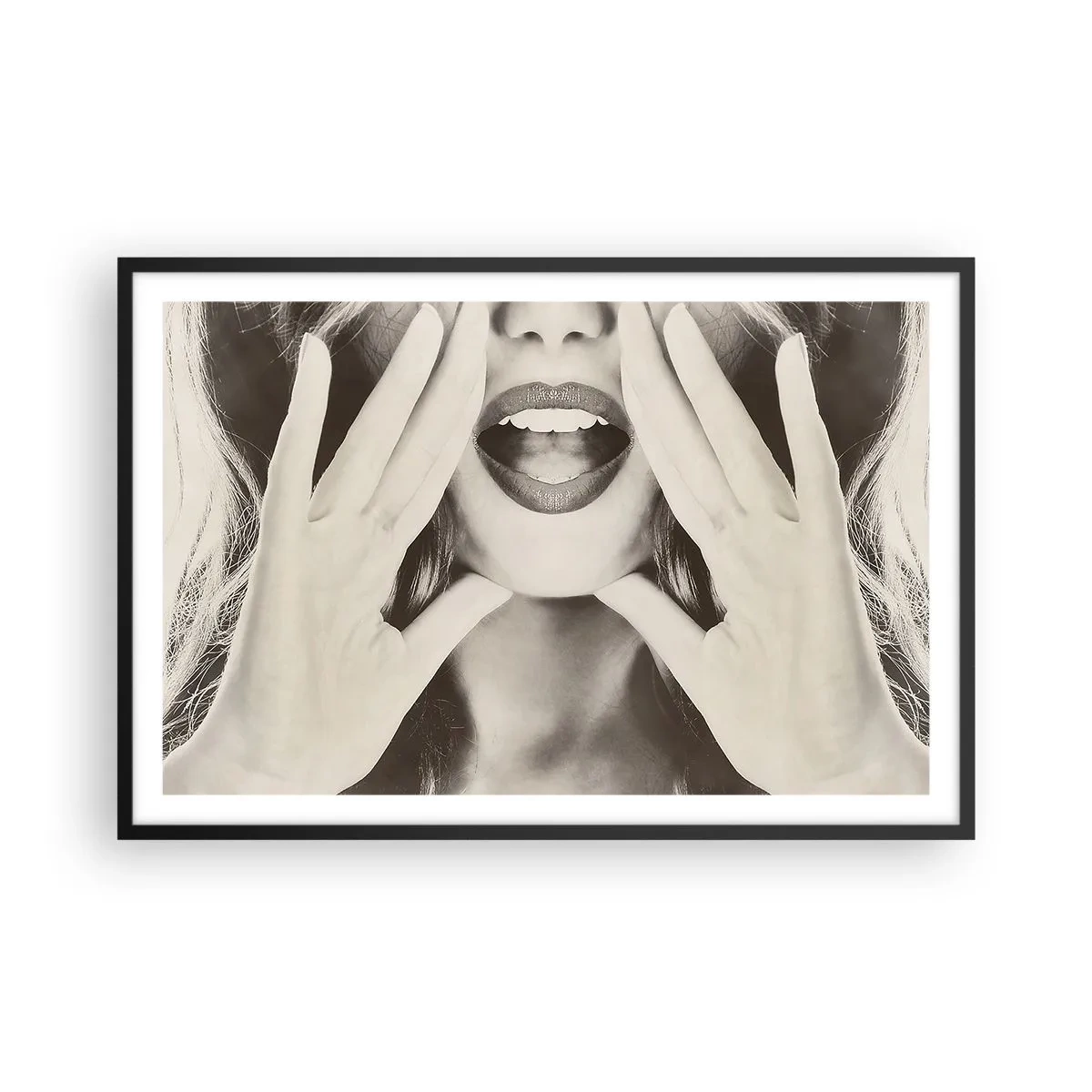 Plakat w czarnej ramie - Już idę! - 91x61 cm