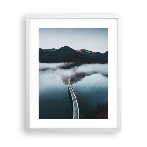 Plakat w białej ramie - Nad wodą gładką jak lustro - 40x50 cm