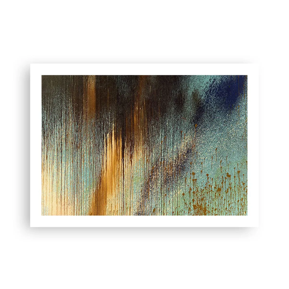 Plakat - Nieprzypadkowa barwna kompozycja - 70x50 cm