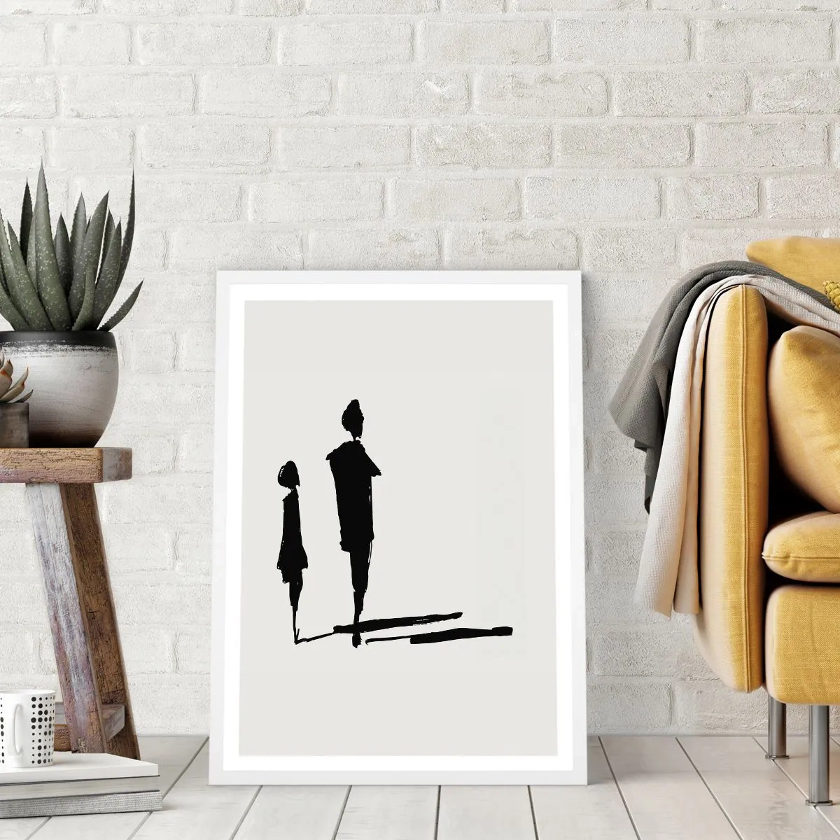 Plakat w białej ramie - Na pewno razem? - 30x40 cm