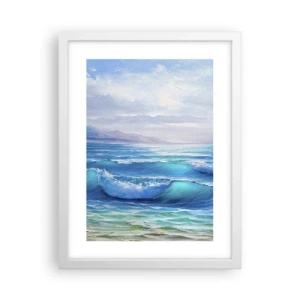 Plakat w białej ramie - Niesie ukojenie - 30x40 cm