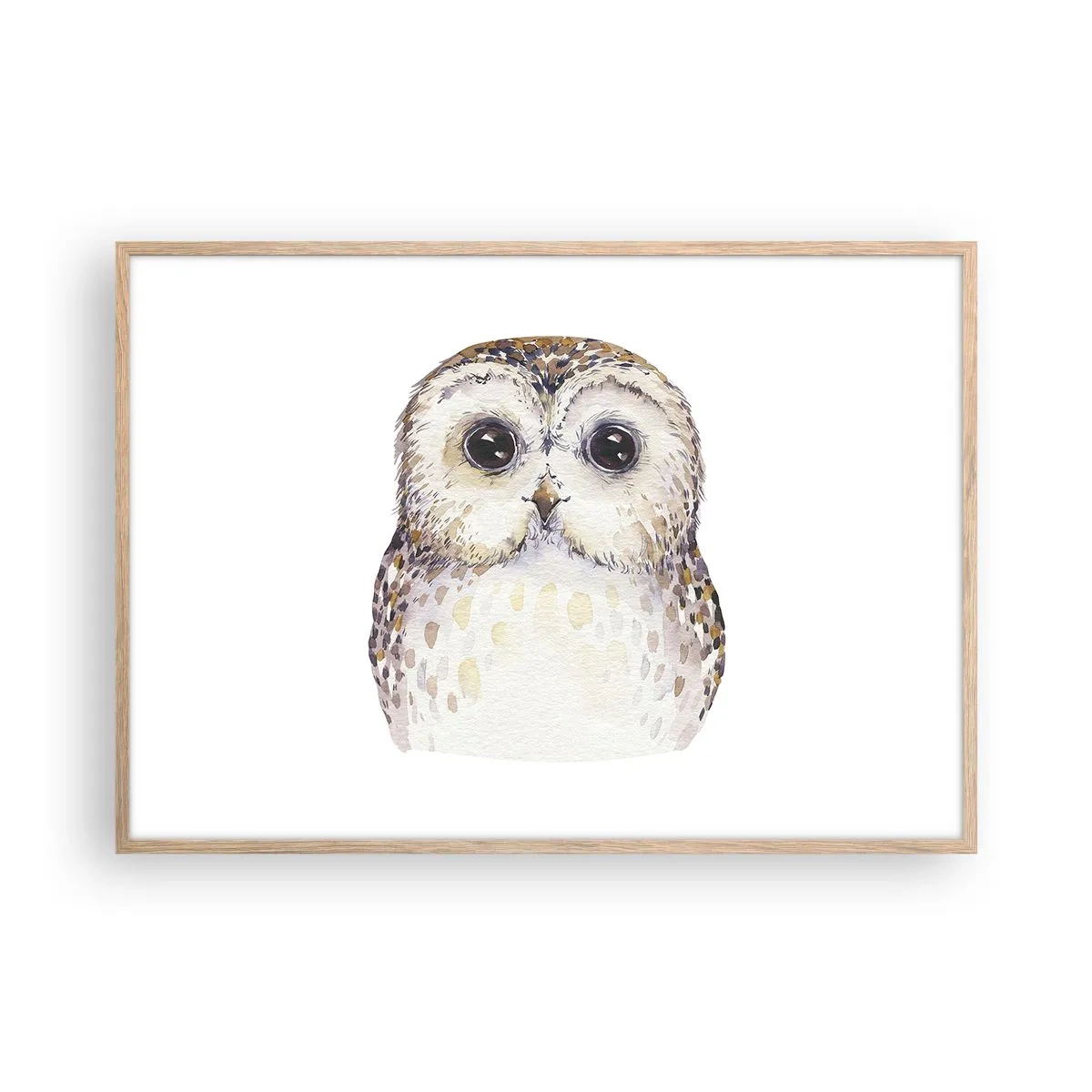 Plakat w ramie jasny dąb - Spójrz mi w oczy - 100x70 cm
