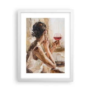 Plakat w białej ramie - Smak dobrej chwili - 30x40 cm