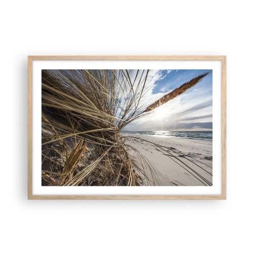 Plakat w ramie jasny dąb - Spotkanie żywiołów - 70x50 cm