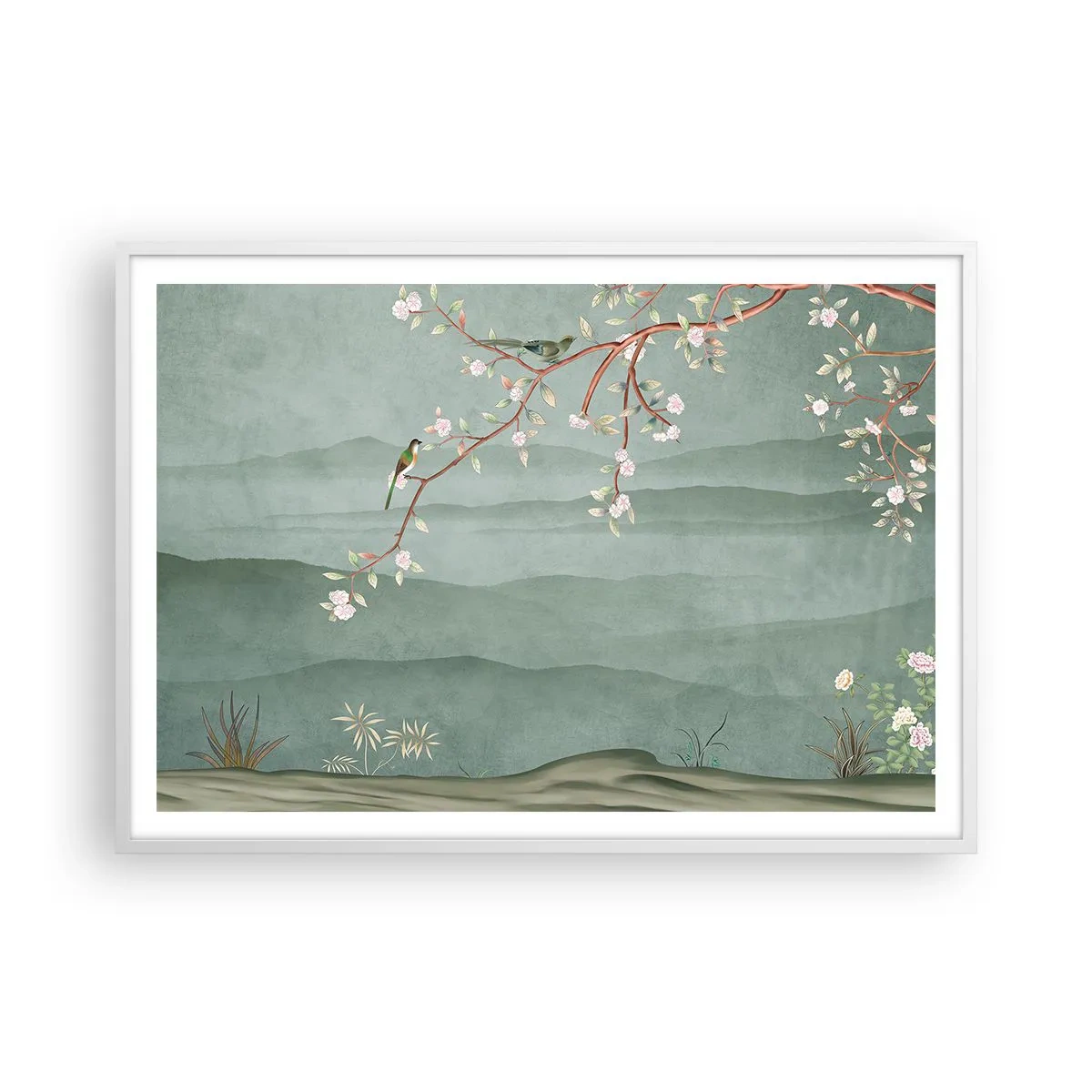 Plakat w białej ramie - Wiosna, ach, to ty - 100x70 cm