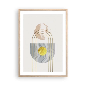 Plakat w ramie jasny dąb - Jasność i blask - 50x70 cm