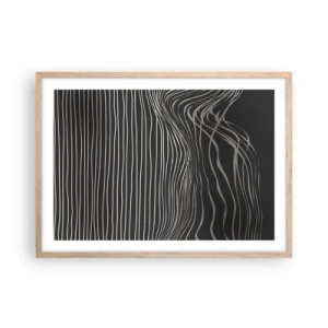 Plakat w ramie jasny dąb - Rytm i akcent - 70x50 cm