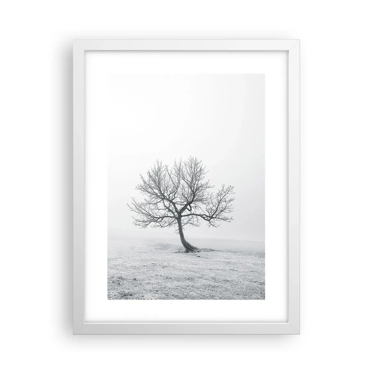 Plakat w białej ramie - Przeciw nicości - 30x40 cm