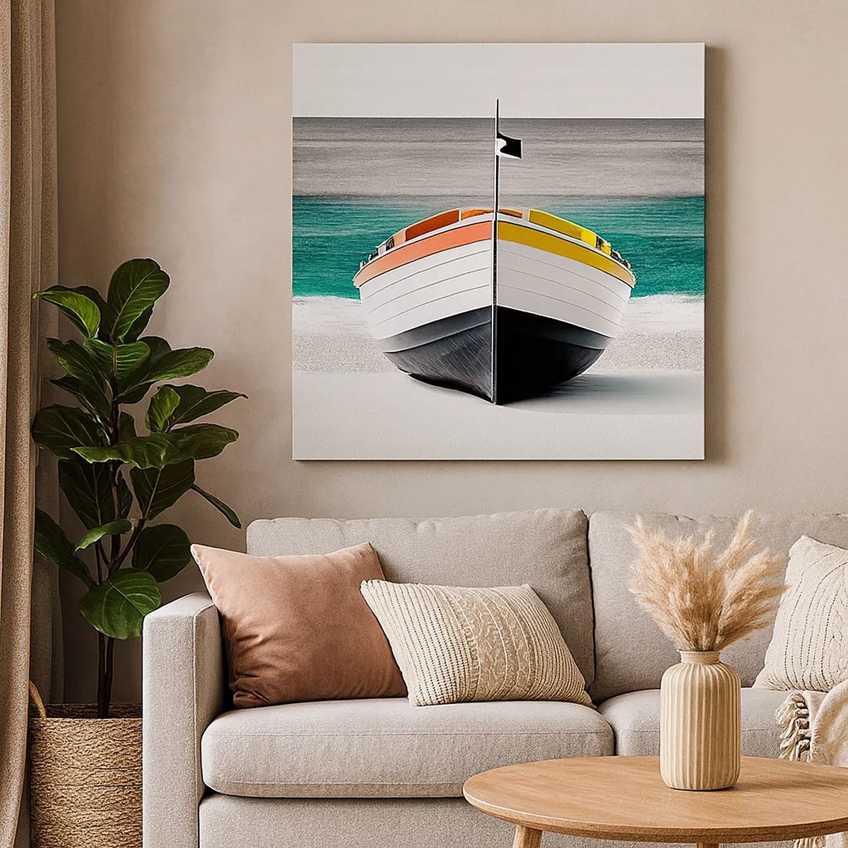 Obraz na płótnie - Na swoim miejscu - 30x30 cm