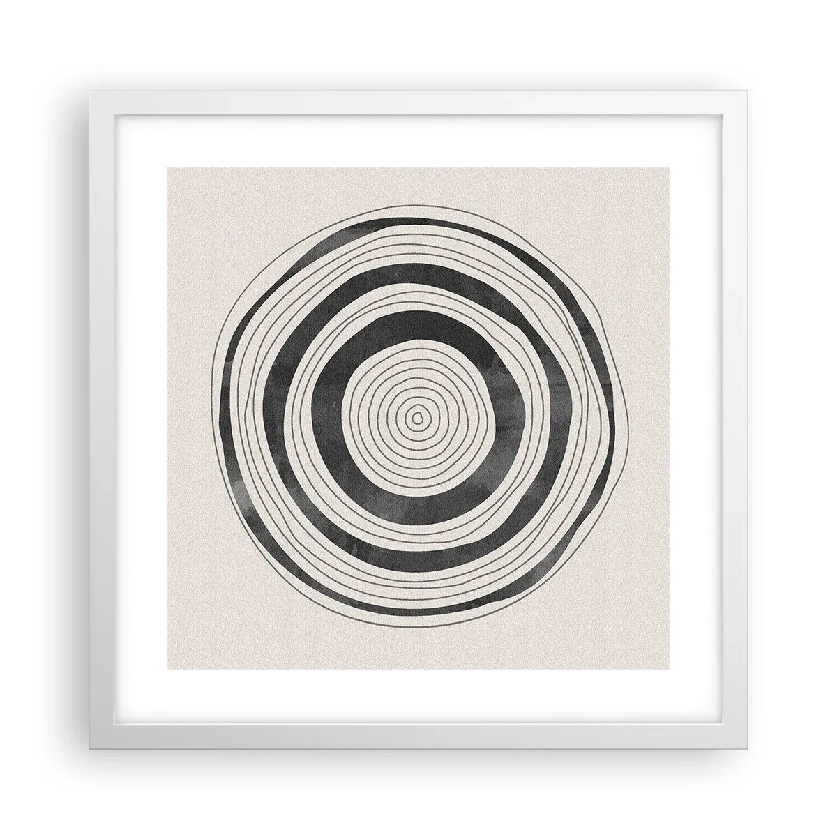 Plakat w białej ramie - Ważne to co pomiędzy - 40x40 cm