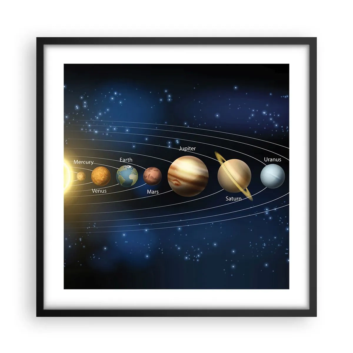 Plakat w czarnej ramie - Jedna z dziesięciu - 50x50 cm