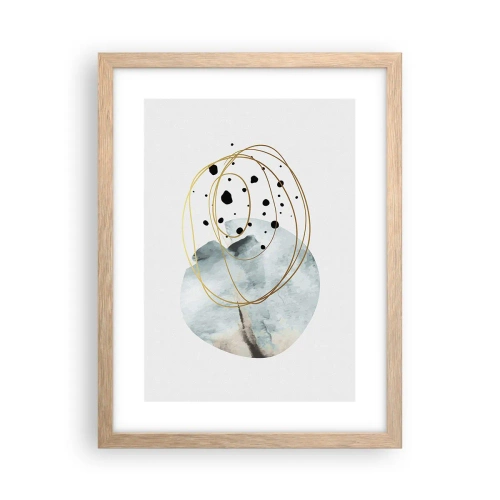 Plakat w ramie jasny dąb - W objęciach przestrzeni - 30x40 cm
