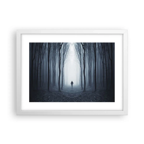 Plakat w białej ramie - I wszystko proste i jasne - 40x30 cm