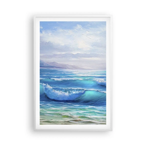 Plakat w białej ramie - Niesie ukojenie - 61x91 cm