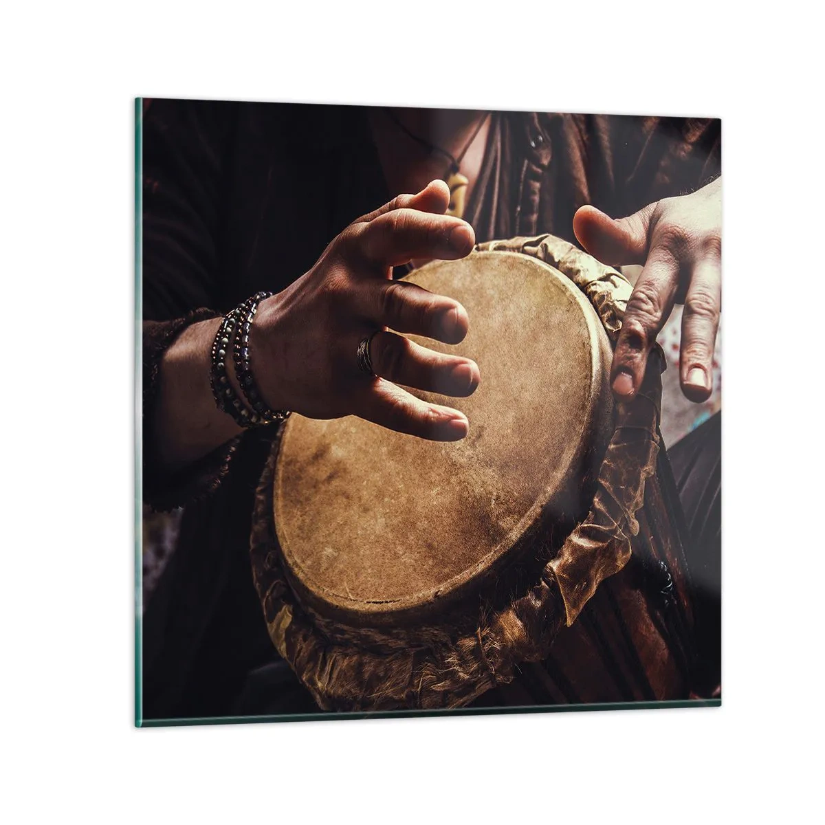 Obraz na szkle - W rytmie serca - 50x50 cm