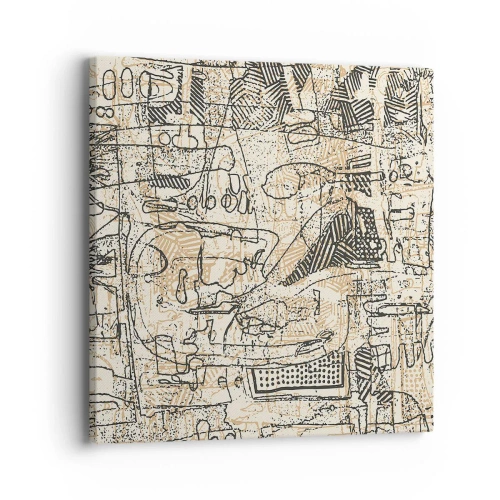 Obraz na płótnie - Czeka na rozszyfrowanie - 40x40 cm