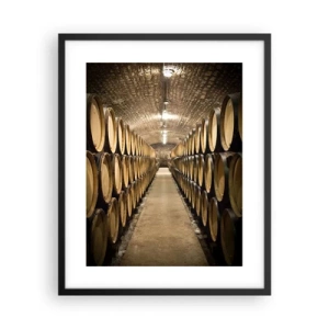 Plakat w czarnej ramie - W murowanej piwnicy - 40x50 cm