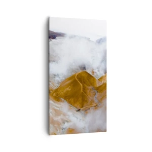 Obraz na płótnie - Surowa uroda Islandii - 55x100 cm